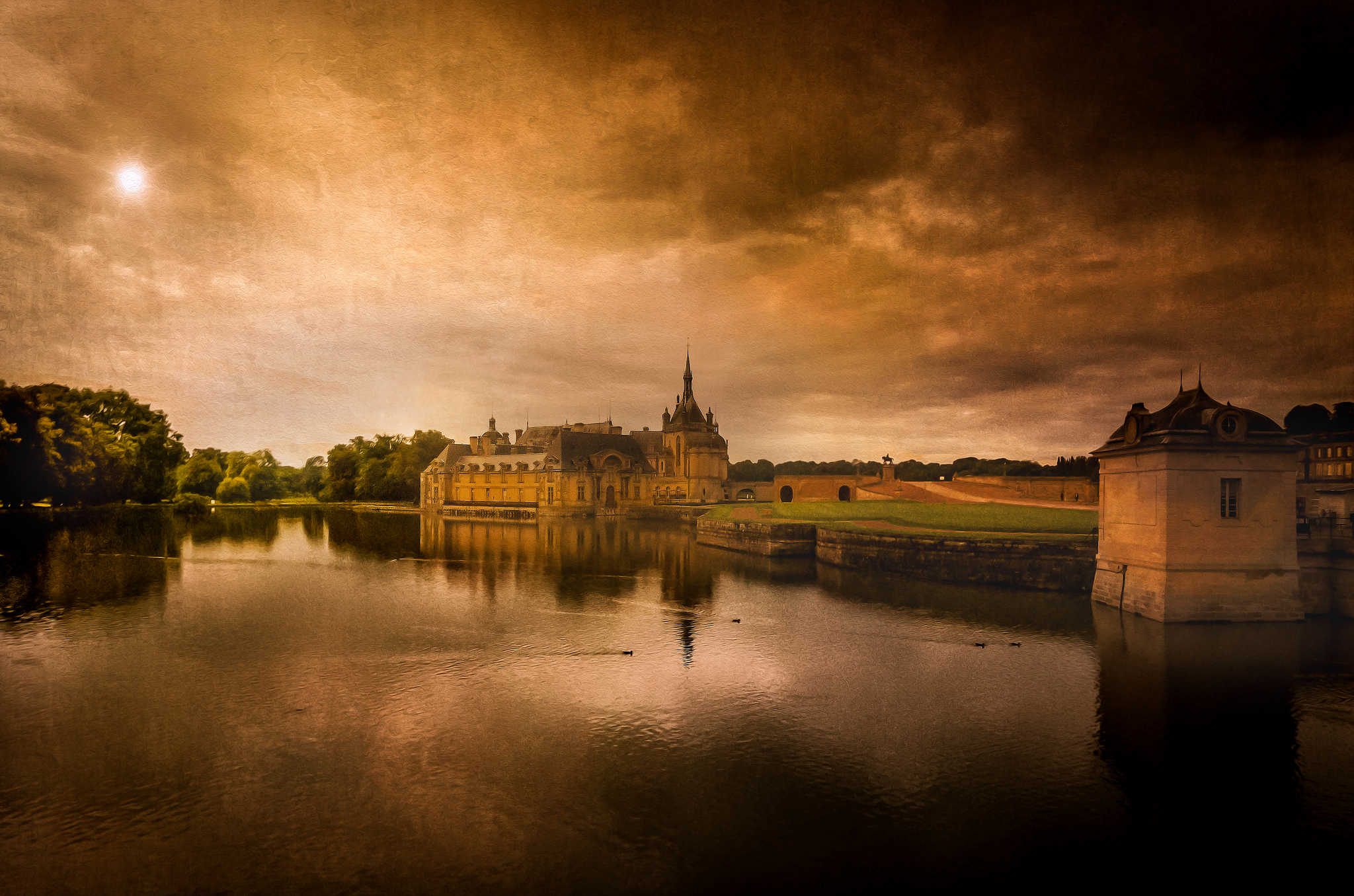 Chantilly Castle and Pierrick's Rolls Royce